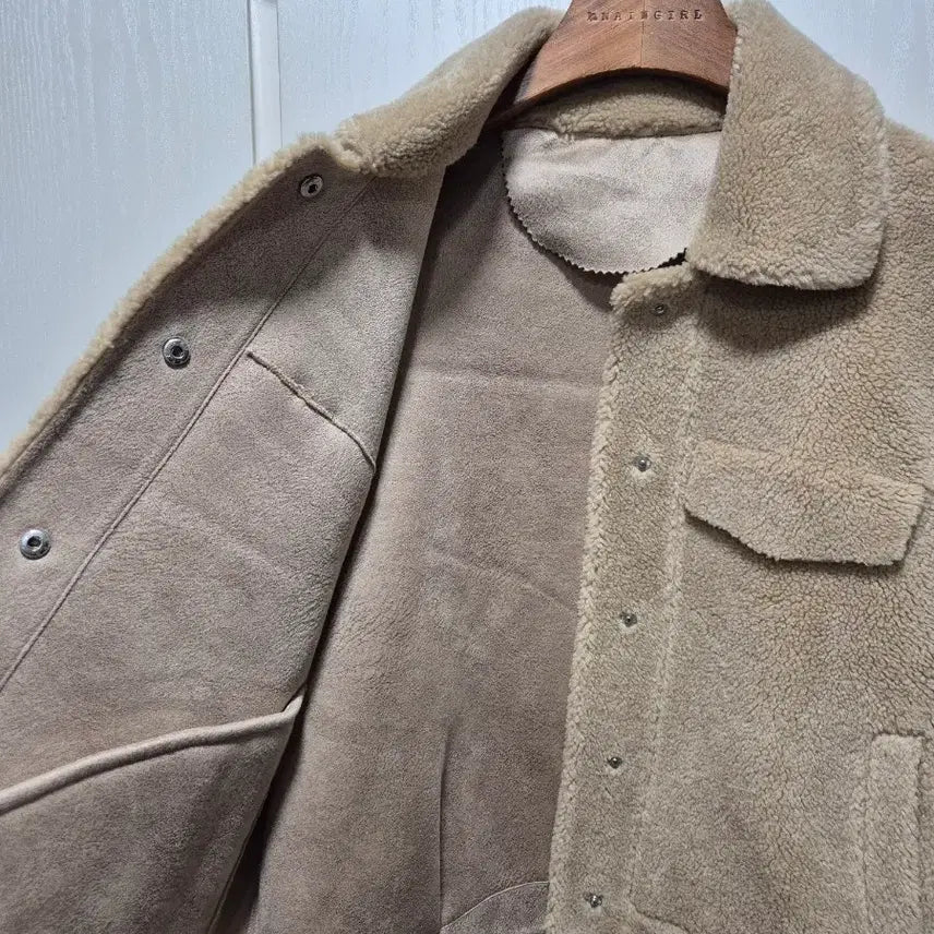 [BUNJANG] Vintage Beige Sherpa Jacket / (세일)(새상품)빈티지 베이지 뽀글이 자켓. 새상품