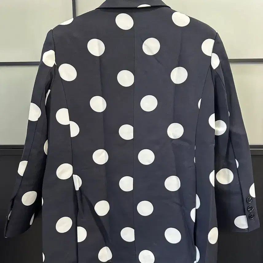 [BUNJANG] Loose Fit Dot Pattern Jacket / 새상품/ 어깨패드 루즈핏 도트 자켓