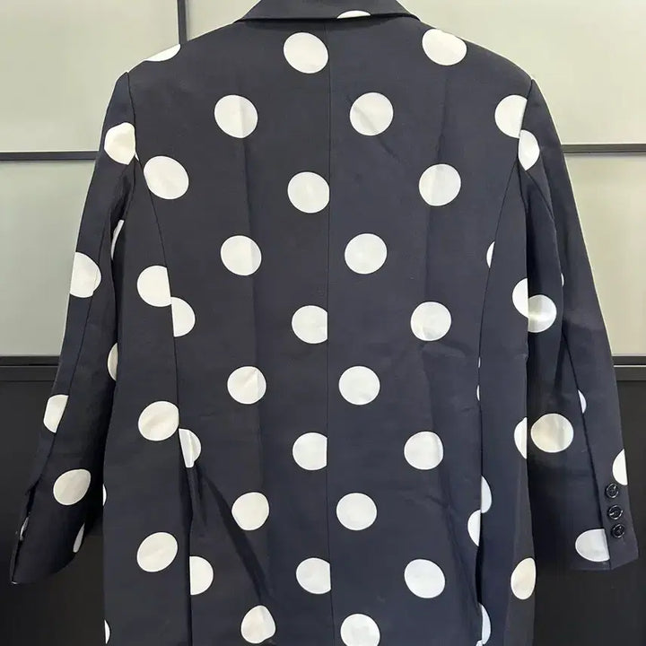 [BUNJANG] Loose Fit Dot Pattern Jacket / 새상품/ 어깨패드 루즈핏 도트 자켓