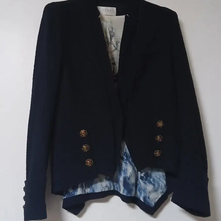 [BUNJANG] TIME Navy Tweed Jacket / TIME 타임 네이비 트위드 자켓 88-98-165마지막가격내려요