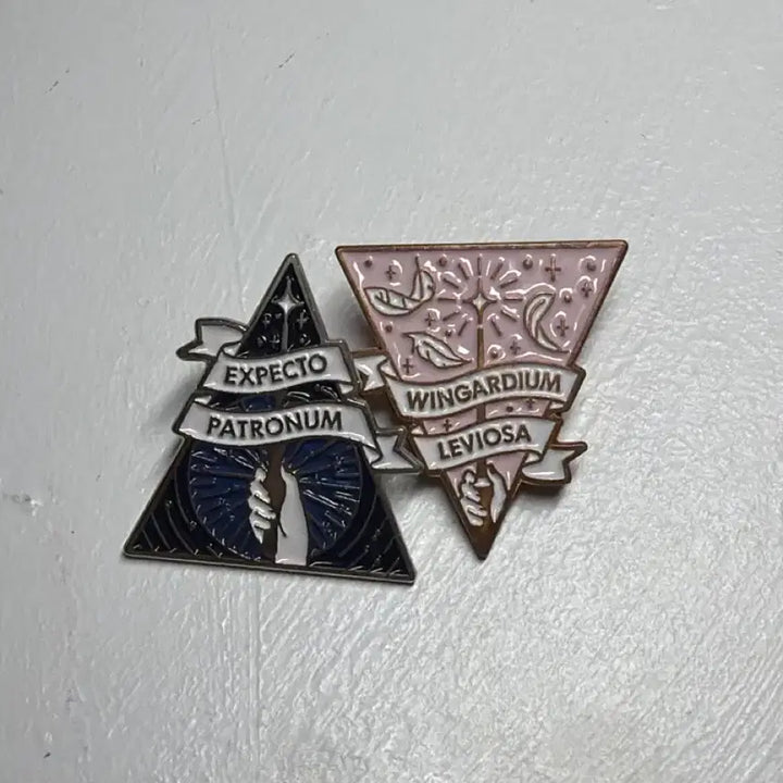 [BUNJANG] Harry Potter Spell Pin Badge Set / 해리포터 주문 핀뱃지 세트 익스펙토 패트로눔 윙가르디움레비오우사