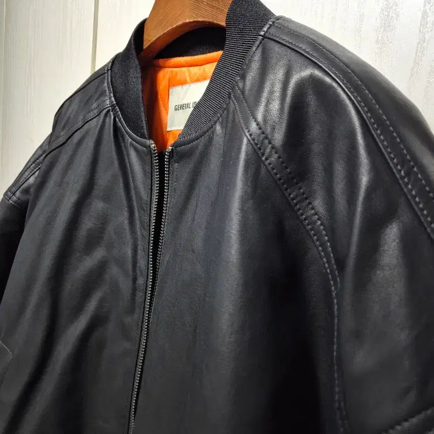 [BUNJANG] General Idea Quilted Leather Blouson Jacket - Black / (타임세일)(새상품)제너럴아이디어 레더 누빔 블루종 블랙