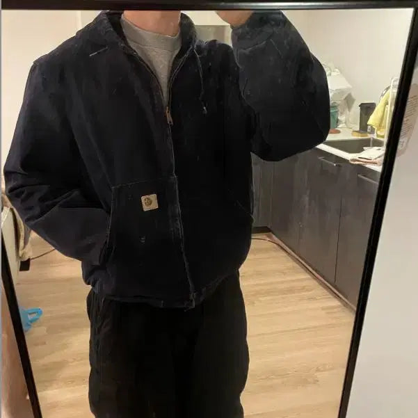 [BUNJANG] Carhartt J130 MDT Duck Active Jacket / (L) 칼하트 덕 액티브 후드자켓 J130 MDT 미드나잇
