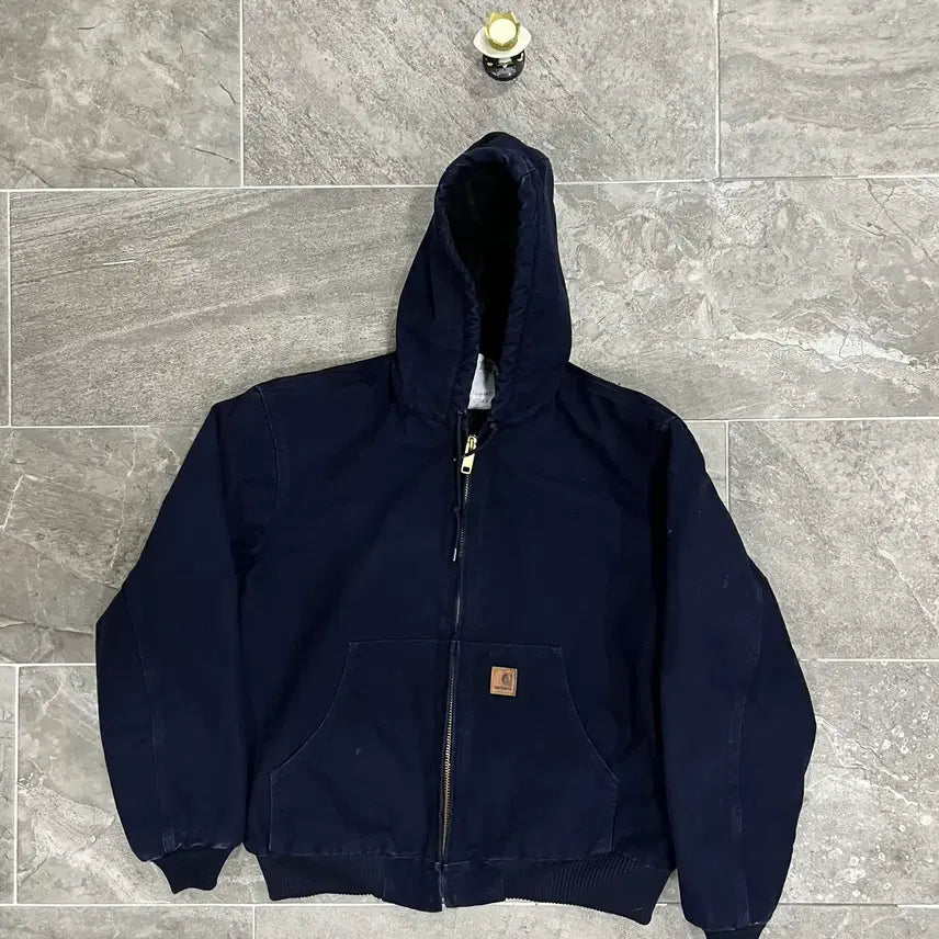 [BUNJANG] Carhartt J130 MDT Duck Active Jacket / (L) 칼하트 덕 액티브 후드자켓 J130 MDT 미드나잇