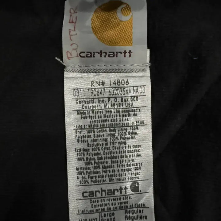 [BUNJANG] Carhartt J130 MDT Duck Active Jacket / (L) 칼하트 덕 액티브 후드자켓 J130 MDT 미드나잇