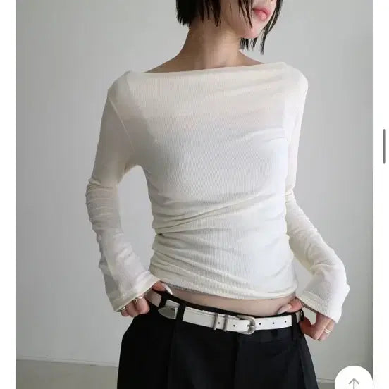 [BUNJANG] Shop-Or Boat Neck Ribbed Knit Sweater / 샵오르 보트넥 골지니트 새상품 3컬러 다 있어요