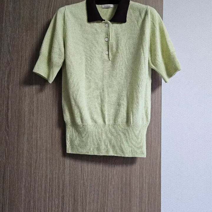 [BUNJANG] Avie Muah Cashmere Short-Sleeve Knit Top / 아비에무아 캐시미어 반팔니트