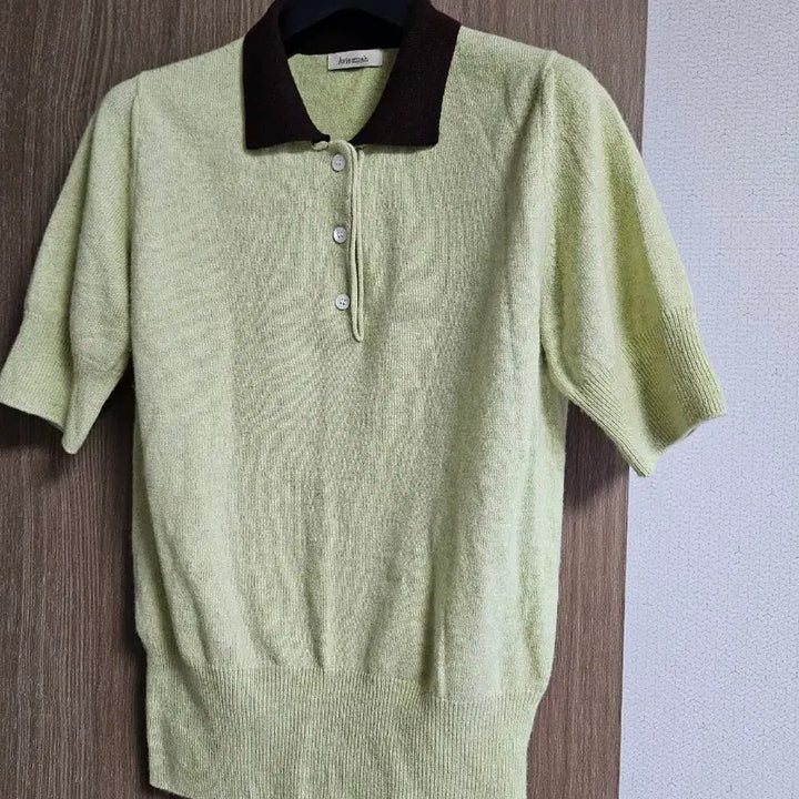 [BUNJANG] Avie Muah Cashmere Short-Sleeve Knit Top / 아비에무아 캐시미어 반팔니트