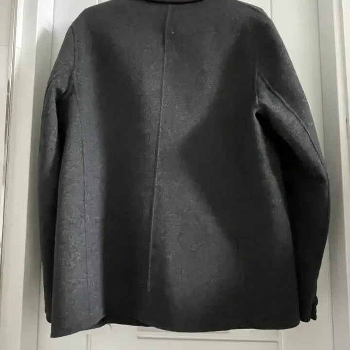 [BUNJANG] Handmade Charcoal Wool Short Coat / 핸드메이드 코트 숏코트 핸드메이드 울 자켓 챠콜 오버핏자켓