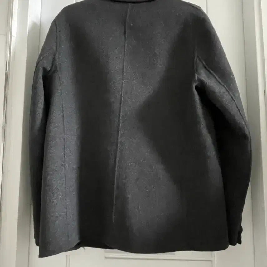 [BUNJANG] Handmade Charcoal Wool Short Coat / 핸드메이드 코트 숏코트 핸드메이드 울 자켓 챠콜 오버핏자켓