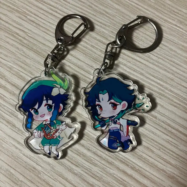 [BUNJANG] Genshin Impact Xiao and Venti Keyring Bundle / 원신 소, 벤티 키링 일괄