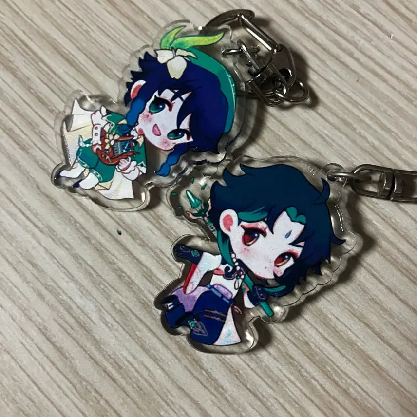 [BUNJANG] Genshin Impact Xiao and Venti Keyring Bundle / 원신 소, 벤티 키링 일괄