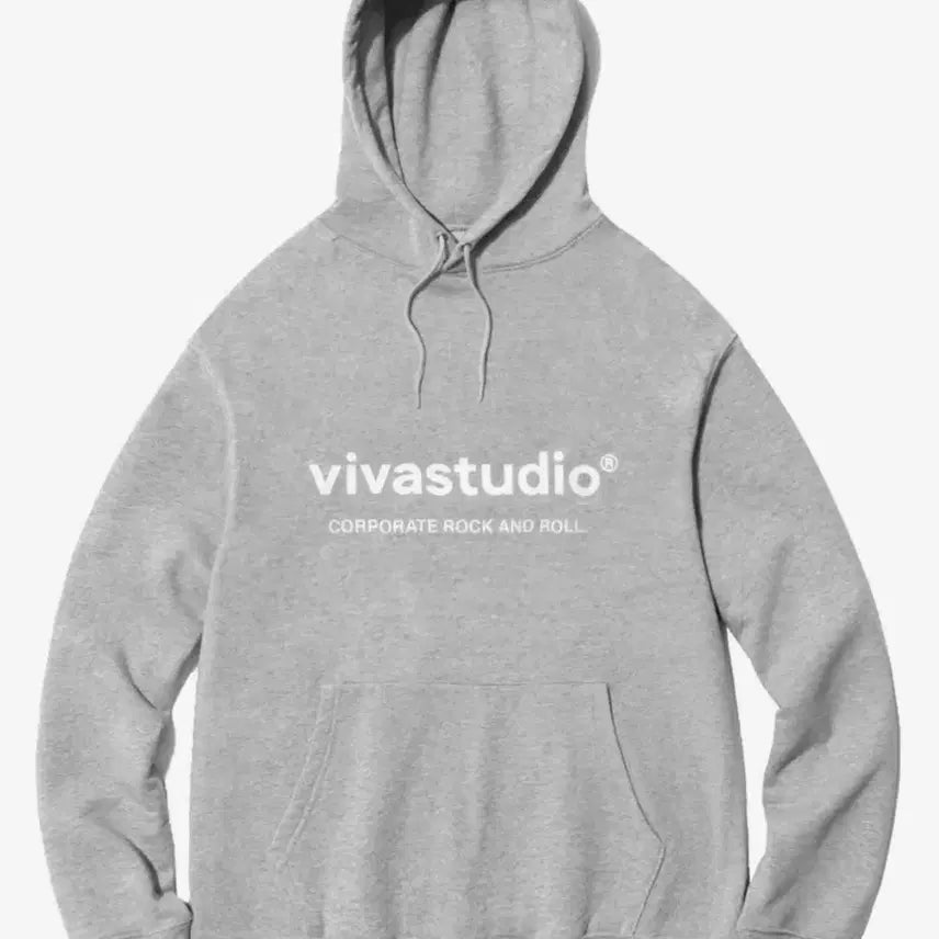 [BUNJANG] VIVASTUDIO Binoral Hoodie Melange Gray (L) / 비바스튜디오 바이노럴 후드 IA [멜란지 그레이] (L)
