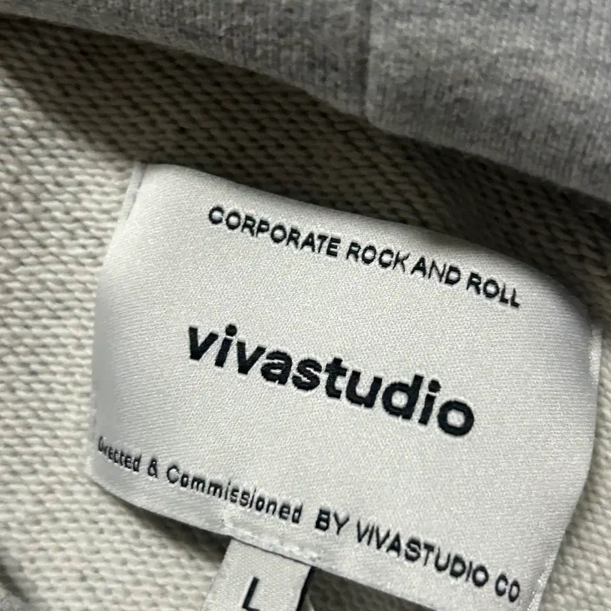 [BUNJANG] VIVASTUDIO Binoral Hoodie Melange Gray (L) / 비바스튜디오 바이노럴 후드 IA [멜란지 그레이] (L)