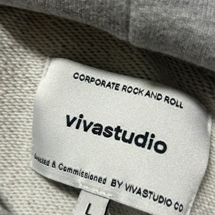 [BUNJANG] VIVASTUDIO Binoral Hoodie Melange Gray (L) / 비바스튜디오 바이노럴 후드 IA [멜란지 그레이] (L)