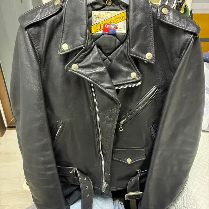 [BUNJANG] Short Perfecto Leather Jacket / 쇼트 퍼펙토 (36사이즈)
