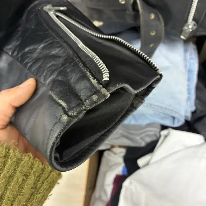 [BUNJANG] Short Perfecto Leather Jacket / 쇼트 퍼펙토 (36사이즈)