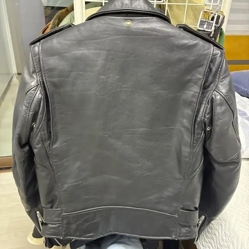 [BUNJANG] Short Perfecto Leather Jacket / 쇼트 퍼펙토 (36사이즈)