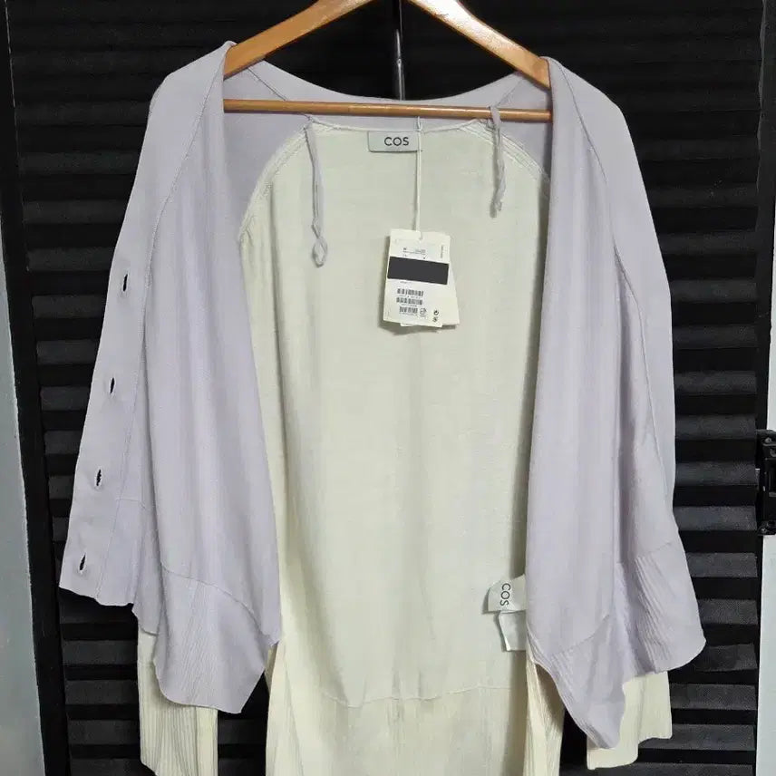 [SOLD OUT] (새상품) [COS] 컬러블록 레이어드 V넥 코튼 가디건 | 00062