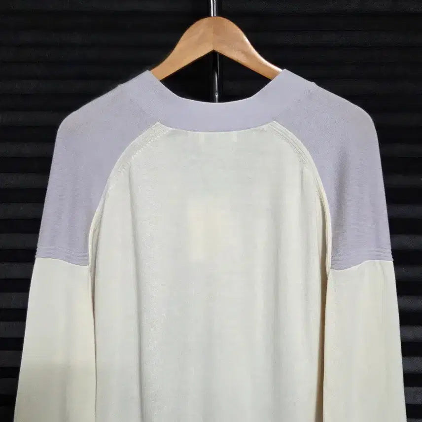 [SOLD OUT] (새상품) [COS] 컬러블록 레이어드 V넥 코튼 가디건 | 00062