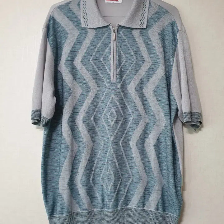 [BUNJANG] Greenjoy Golf Short-Sleeve Half-Zip Polo Shirt Size 100 / 그린조이 골프 반팔 반집업 100사이즈