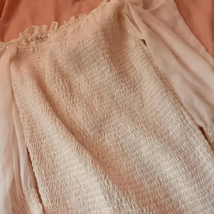 [BUNJANG] White Smoke Banding Mini Dress / 화이트 스모크 밴딩 미니 원피스