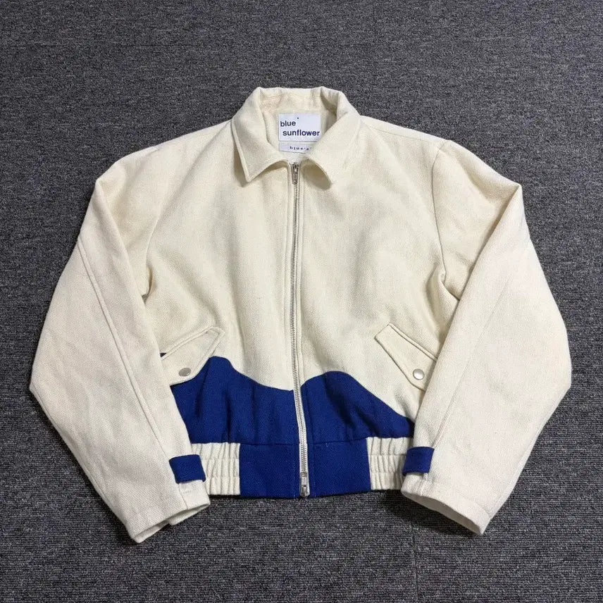 [BUNJANG] Blue Sunflower Two-Way Blouson Jacket / Blue Sunflower 투웨이 블루종 자켓