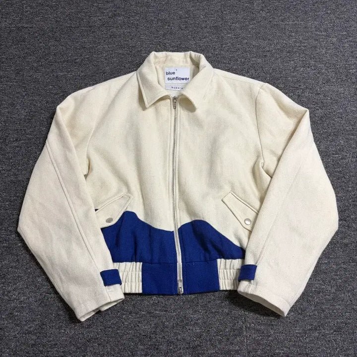 [BUNJANG] Blue Sunflower Two-Way Blouson Jacket / Blue Sunflower 투웨이 블루종 자켓