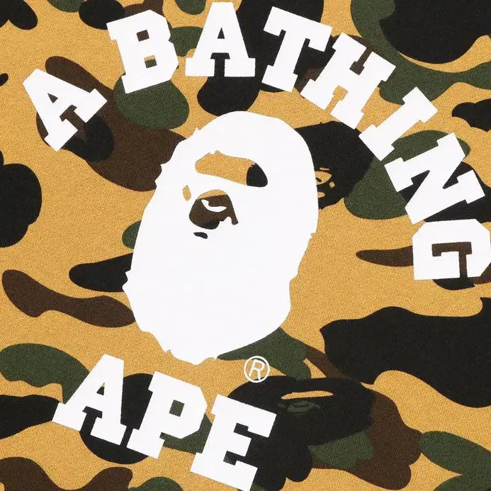 [BUNJANG] BAPE 1ST Camo College Sweatshirt / [해외] 베이프 1ST 카모 컬리지 맨투맨 26SS