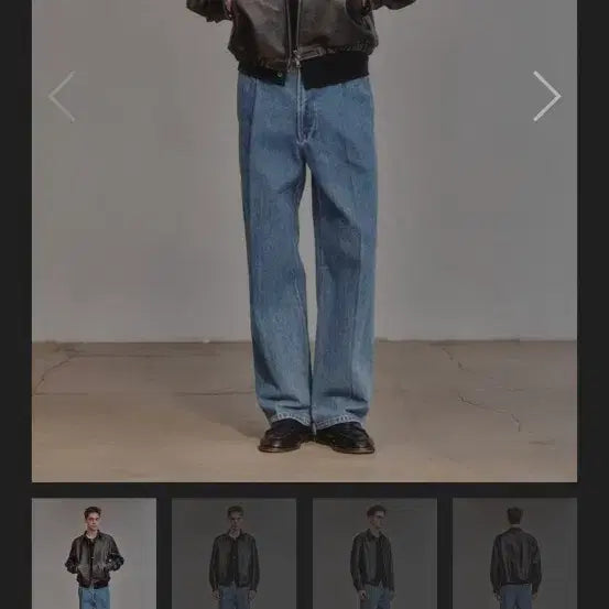 [BUNJANG] Artifcts M Vintage Leather Swing Jacket / 아트이프액츠 L 빈티지 레더 스윙 재킷 빈티지 우드
