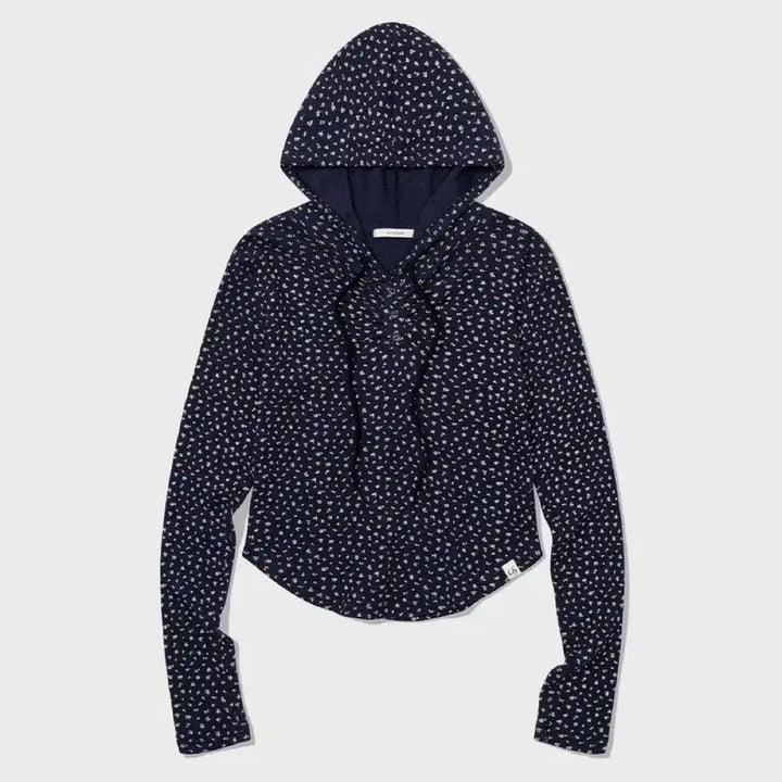 [BUNJANG] Uglyshadow Flower Waffle Hoodie / 어글리쉐도우 Flower Waffle Hoodie