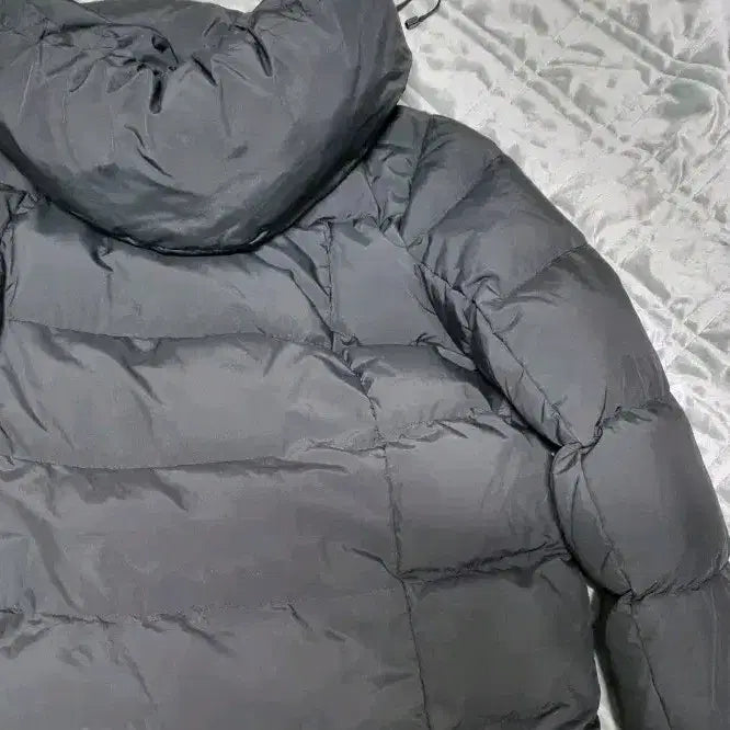 [BUNJANG] CoinCore Khaki Gray Oversized Hooded Padded Jumper / 코인코즈 카키빛그레이 오버핏 후드 패딩 점퍼