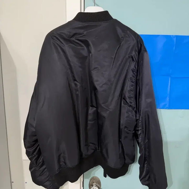 [BUNJANG] ETCE Reversible Oversized Bomber MA-1 Jacket - Black / [L] ETCE 리버시블 오버사이즈 봄버 ma-1 자켓 블랙