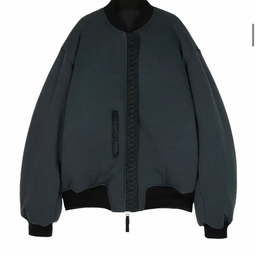 [BUNJANG] ETCE Reversible Oversized Bomber MA-1 Jacket - Black / [L] ETCE 리버시블 오버사이즈 봄버 ma-1 자켓 블랙