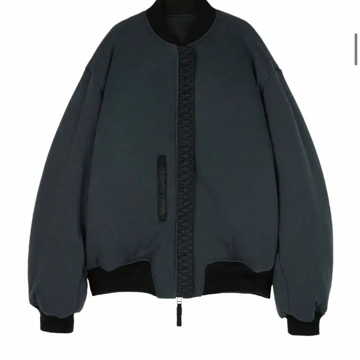 [BUNJANG] ETCE Reversible Oversized Bomber MA-1 Jacket - Black / [L] ETCE 리버시블 오버사이즈 봄버 ma-1 자켓 블랙