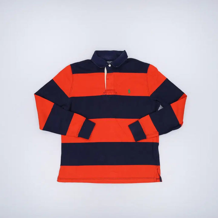 [SOLD OUT] L 폴로 스트라이프 럭비긴팔티 0305H1