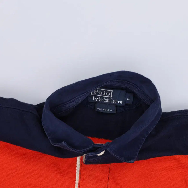 [SOLD OUT] L 폴로 스트라이프 럭비긴팔티 0305H1