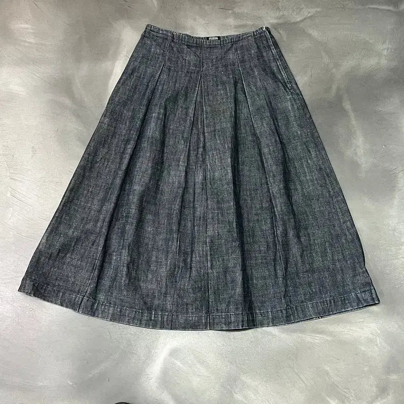 [BUNJANG] Journal Standard Pleated Denim Skirt / 저널스탠다드 플리츠 데님 스커트 y15804