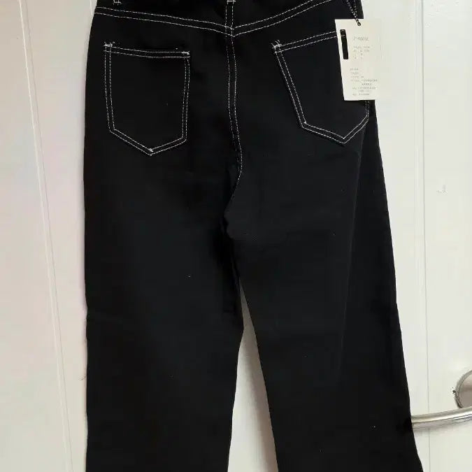 [BUNJANG] Black Raw Denim Straight Jeans / 블랙 생지 일자진 새거 27-28정도