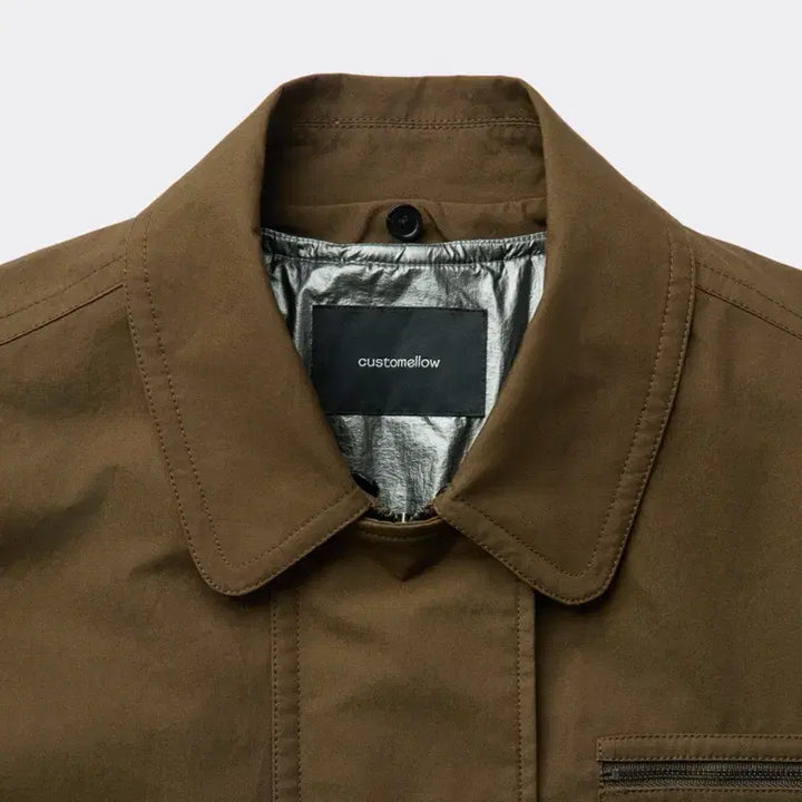 [BUNJANG] Customellow Brown Millerain Fireman Field Jacket / [M] 커스텀멜로우 브라운 밀러레인 파이어맨 필드 자켓
