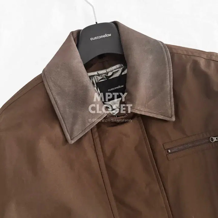 [BUNJANG] Customellow Brown Millerain Fireman Field Jacket / [M] 커스텀멜로우 브라운 밀러레인 파이어맨 필드 자켓