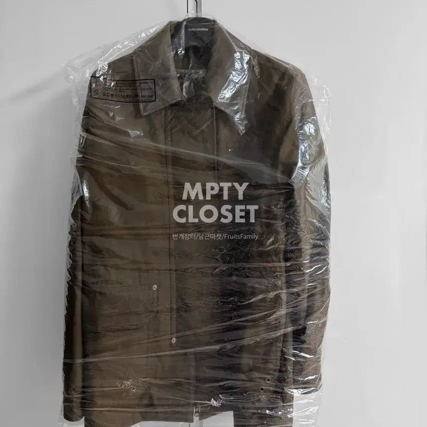 [BUNJANG] Customellow Brown Millerain Fireman Field Jacket / [M] 커스텀멜로우 브라운 밀러레인 파이어맨 필드 자켓