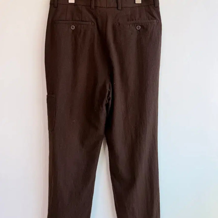 [BUNJANG] Balenciaga Wool Wide Slacks / 올드스쿨 발렌시아가 모직 브라운 핀턱 와이드 슬랙스 27