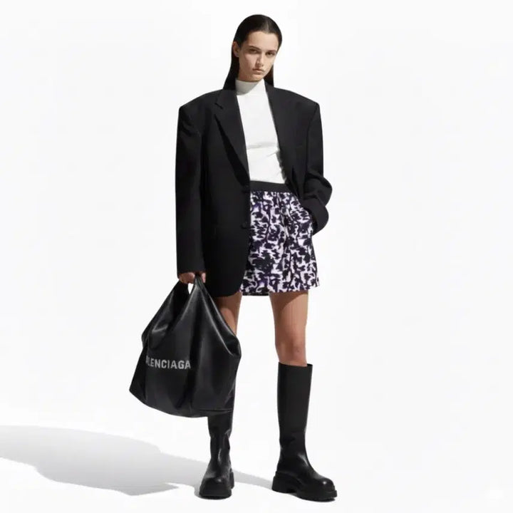 [BUNJANG] Balenciaga Pattern Bending Skirt / 발렌시아가 정품 패턴 밴딩 스커트 치마