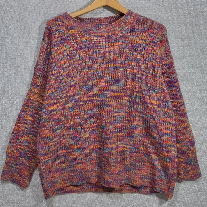 [BUNJANG] Valleygirl Oversized Multi-color Knit Sweater / 오버핏 L (77) Valleygirl 밸리걸 멀티컬러 니트