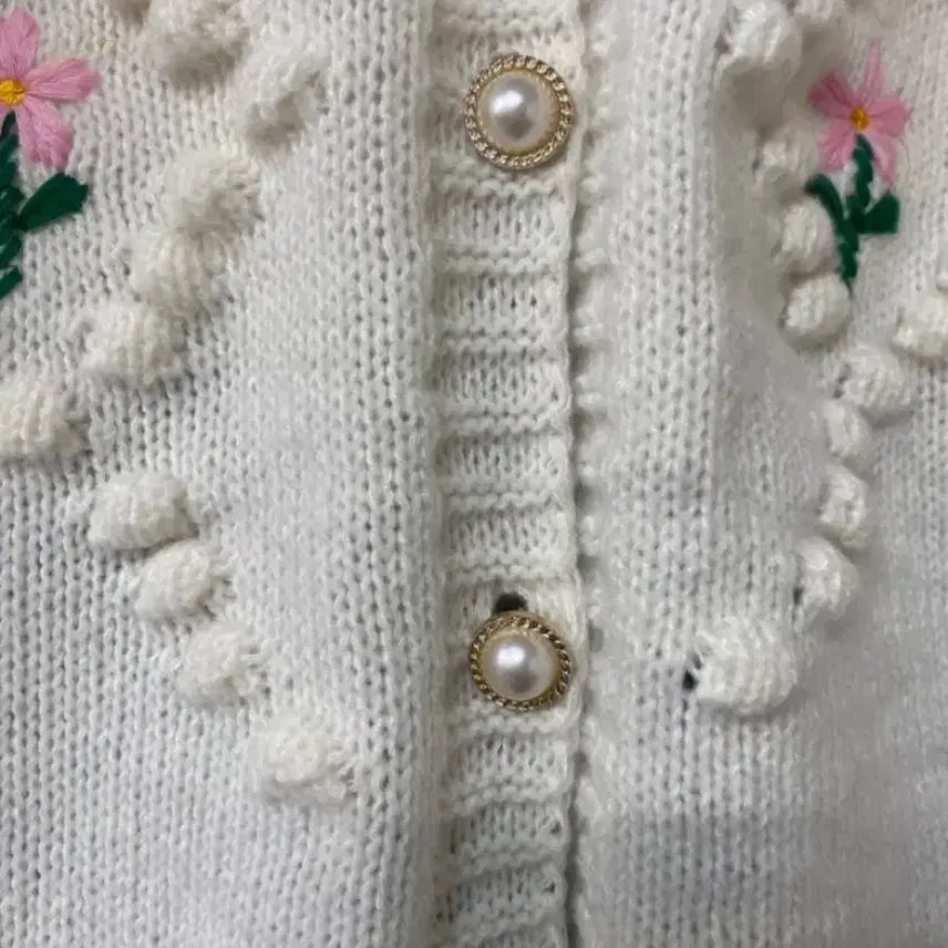 [BUNJANG] Time Maju Embroidered Flower Cardigan / 플라워자수 가디건^^ - 타임 마쥬 산드로