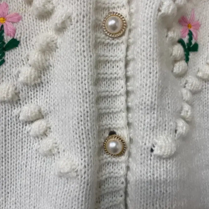 [BUNJANG] Time Maju Embroidered Flower Cardigan / 플라워자수 가디건^^ - 타임 마쥬 산드로