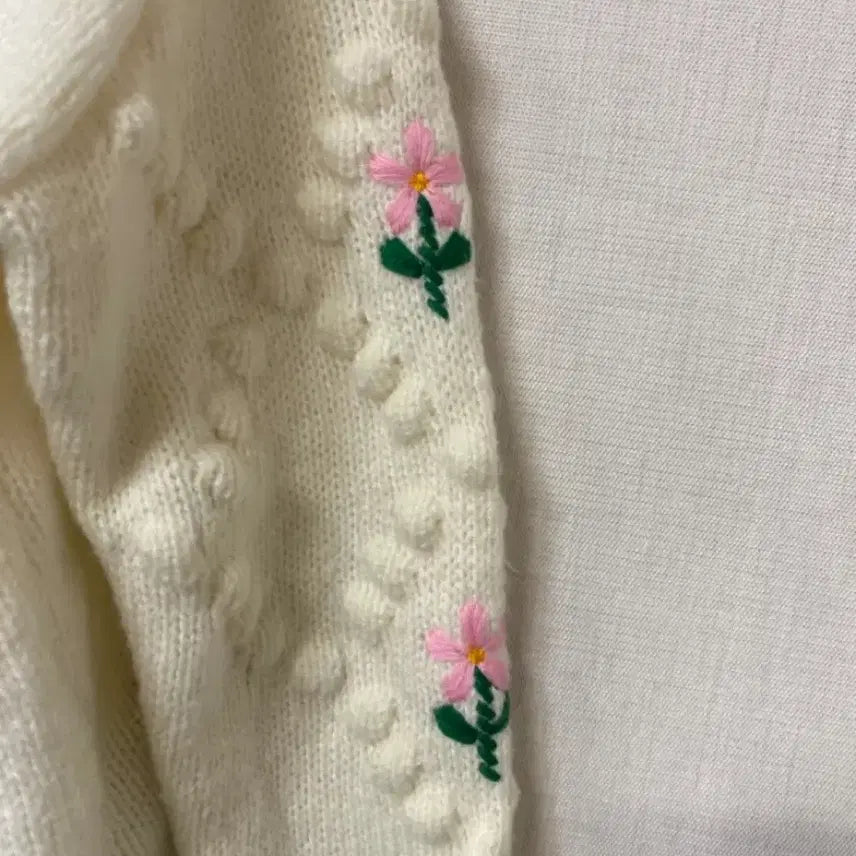 [BUNJANG] Time Maju Embroidered Flower Cardigan / 플라워자수 가디건^^ - 타임 마쥬 산드로