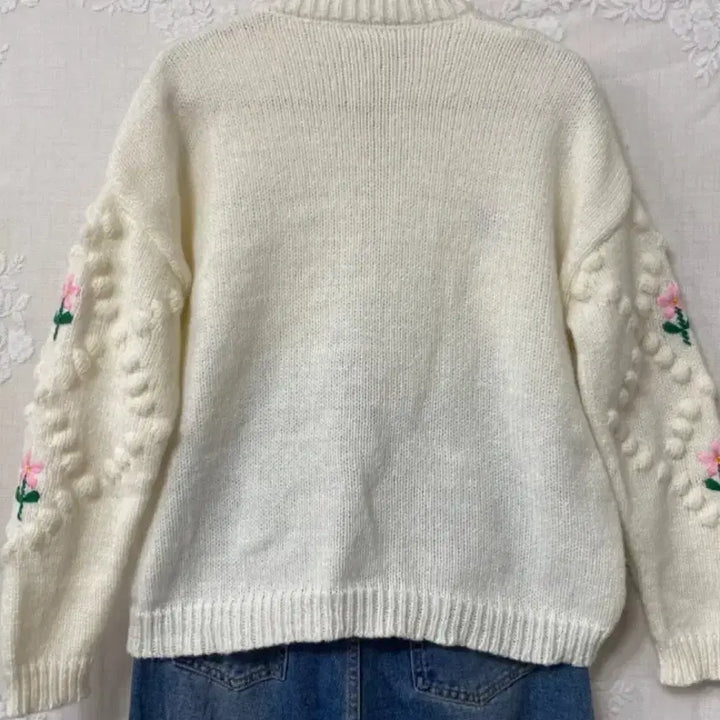 [BUNJANG] Time Maju Embroidered Flower Cardigan / 플라워자수 가디건^^ - 타임 마쥬 산드로