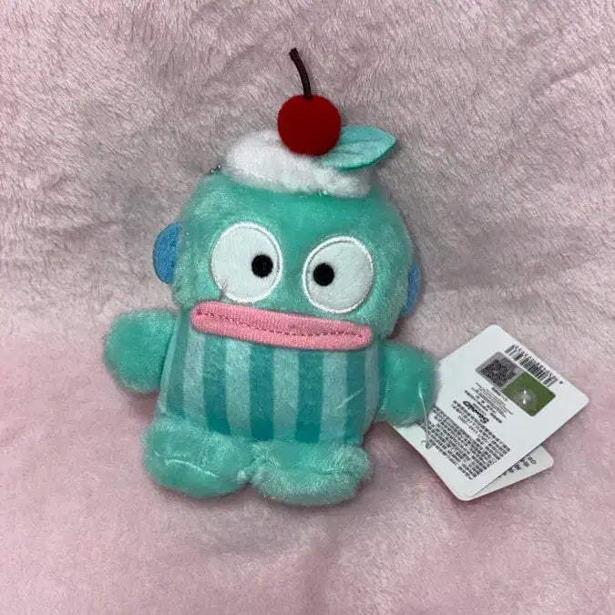 [BUNJANG] Hangyodon Cherry Ice Cream Cake Doll Keyring / 한교동 체리 아이스크림 케이크 인형 키링